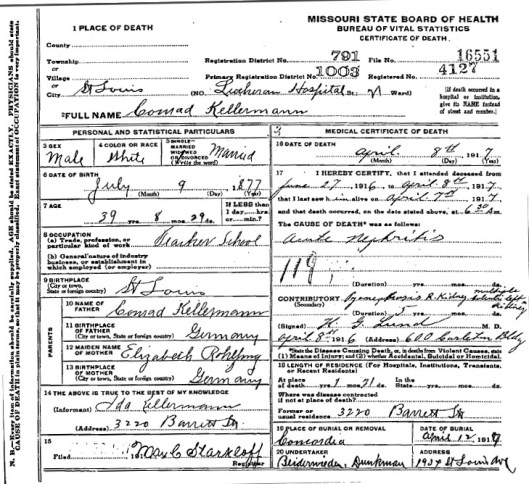 Death-Certificate-Conrad-Kellerman-1917