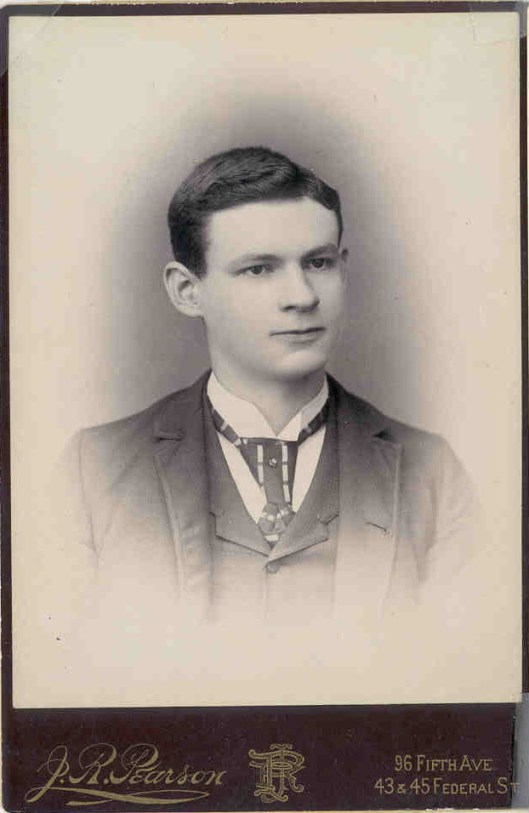 Studio portrait of Frederick John Eberlein