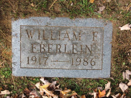 Gravestone for William Frederick Eberlein
