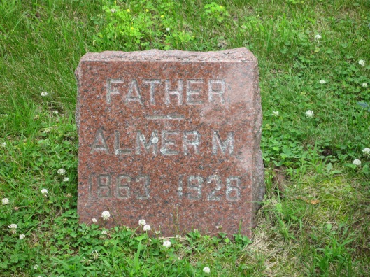 Gravestone, Almer M. Cronce, Woodlawn Cemetery, Shawano, Wisconsin