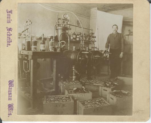 John Valentine Eberlein at work, Wausau, Wisconsin