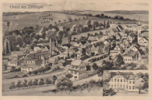 Post card of Züttlingen