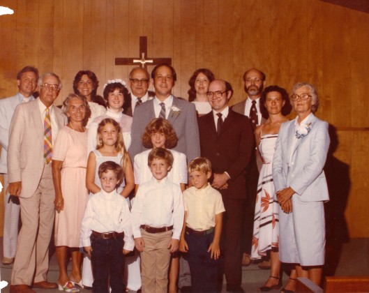 Mike and Karen's wedding, 1982